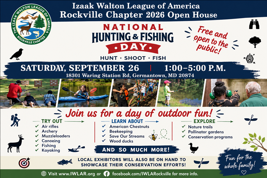 Postcard about hunting & Fishing day